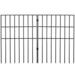 VEVOR Garden Fence, No Dig Fence 44(H)x33(L)cm Animal Barrier Fence, Underground Decorative Garden Fencing with 3.81 cm Spike Spacing, Metal Dog Fence for the Yard and Outdoor Patio, 28 Pack