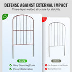 VEVOR Garden Fence, No Dig Fence 61 x 33 cm Animal Barrier Fence, Underground Decorative Garden Fencing with 5.08 cm Spike Spacing, Metal Dog Fence for the Yard and Outdoor Patio, 28 Pack