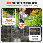 VEVOR Garden Fence, No Dig Fence 61 x 33 cm Animal Barrier Fence, Underground Decorative Garden Fencing with 5.08 cm Spike Spacing, Metal Dog Fence for the Yard and Outdoor Patio, 28 Pack