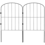 VEVOR Garden Fence, No Dig Fence 61 x 33 cm Animal Barrier Fence, Underground Decorative Garden Fencing with 5.08 cm Spike Spacing, Metal Dog Fence for the Yard and Outdoor Patio, 28 Pack