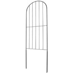 VEVOR Garden Fence, No Dig Fence 61 x 33 cm Animal Barrier Fence, Underground Decorative Garden Fencing with 5.08 cm Spike Spacing, Metal Dog Fence for the Yard and Outdoor Patio, 10 Pack
