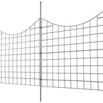 VEVOR Garden Fence, 75×93 cm Animal Barrier Fence, Underground Decorative Garden Fencing with 6.38 cm Spike Spacing, Metal Dog Fence for the Yard and Outdoor Patio, 5 Pack