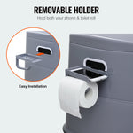 VEVOR Portable Toilet for Camping, Porta Potty with 5L Detachable Inner Bucket & Removable Paper Holder, Commode with Dual Lids, Travel Toilet for Adults Kids Outdoor Camping Car Long Road Trips