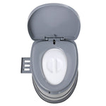 VEVOR Portable Toilet for Camping, Porta Potty with 5L Detachable Inner Bucket & Removable Paper Holder, Commode with Dual Lids, Travel Toilet for Adults Kids Outdoor Camping Car Long Road Trips