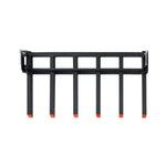 VEVOR Clamp on Debris Forks to 1500 mm Bucket, 2000 kg Capacity Heavy Duty Clamp on Pallet Forks Bucket, Fit for Loader Bucket Skidsteer Tractor to Clean up Fallen Limbs Debris or Yard Wwaste