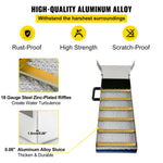VEVOR Aluminum Alloy Sluice Box, Compact 36" Mini Sluice Boxes for Gold, Lightweight Gold Sluice Equipment, Portable Sluice Boxes with Miners Moss, River, Creek, Gold Panning, Prospecting, Dredging