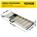 VEVOR Aluminum Alloy Sluice Box, Compact 36" Mini Sluice Boxes for Gold, Lightweight Gold Sluice Equipment, Portable Sluice Boxes with Miners Moss, River, Creek, Gold Panning, Prospecting, Dredging