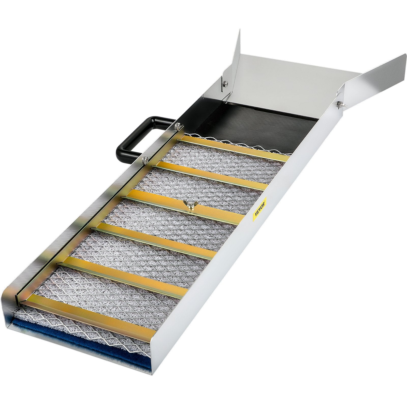 VEVOR Aluminum Alloy Sluice Box, Compact 36" Mini Sluice Boxes for Gold, Lightweight Gold Sluice Equipment, Portable Sluice Boxes with Miners Moss, River, Creek, Gold Panning, Prospecting, Dredging
