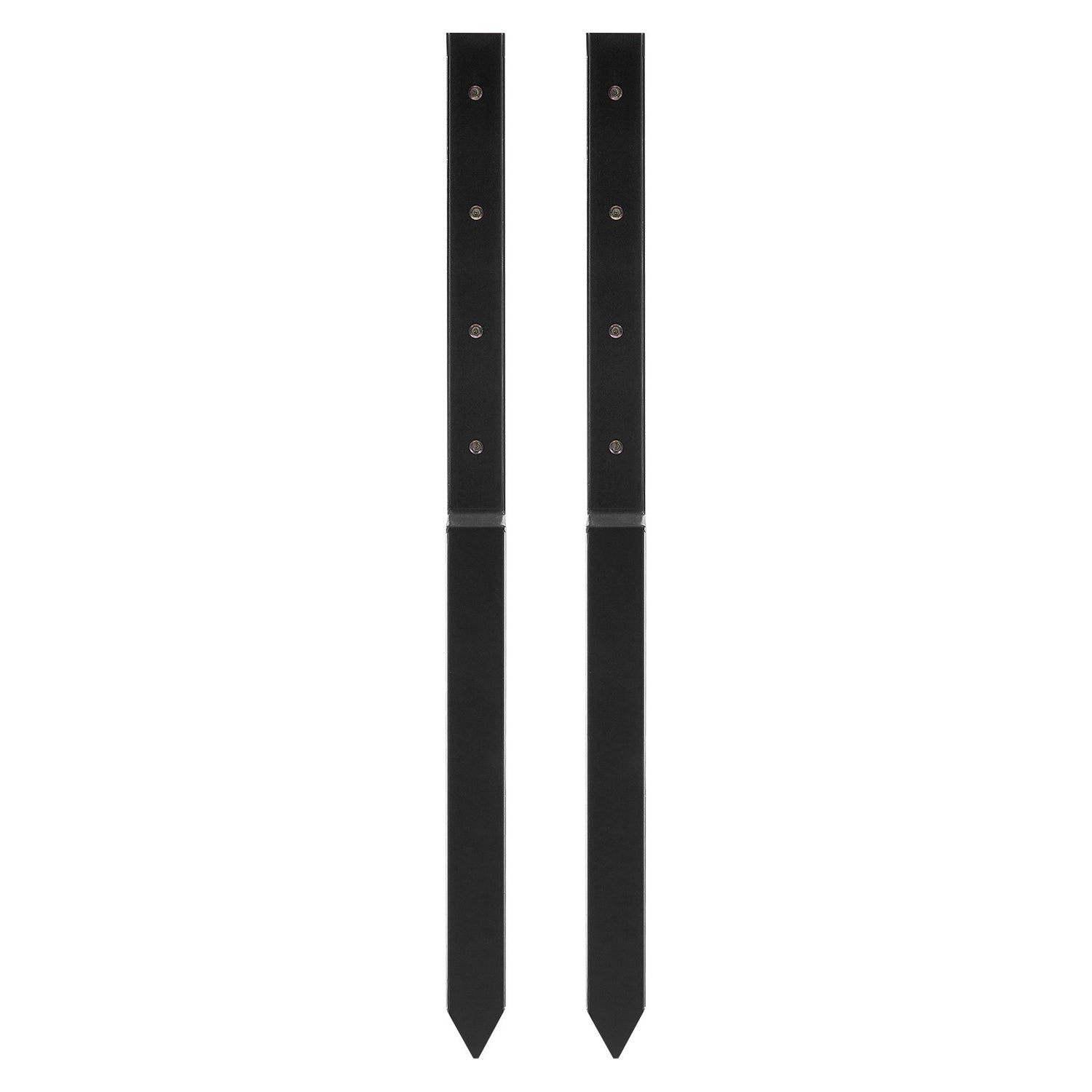 VEVOR Fence Post Anchor Repair Kit, 2 Pack Inner Diameter 5 x5 cm Heavy Duty Steel Fence Post Support Stakes, Anchor Ground Spike for Repair Tilted, Broken Wood Fence Post