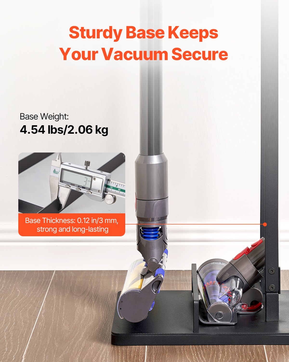 VEVOR Vacuum Stand, Compatible With Dyson V6 V7 V8 V10 V11 V15, Stable Vacuum Stand Holder with Wheels for Dyson DC30 DC31 DC34 DC35 DC58 DC59 DC62 D74 Cordless Upright Vacuum Cleaners & Accessories
