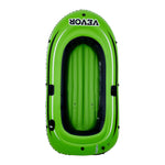 VEVOR Inflatable Boat, 2-Person Inflatable Fishing Boat, Strong PVC Portable Boat Raft Kayak, Includes 1158 mm Aluminum Oars, High-Output Pump and Fishing Rod Holders, 227 kg Capacity for Adults, Kids
