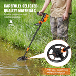 VEVOR Metal Detector for Kids, 150mm, Waterproof Search Coil with LCD Display, Adjustable 660.4 - 914.4 mm Gold Detector, Lightweight Carbon Fiber Stem for Junior & Youth Detecting Gold Coin Treasure