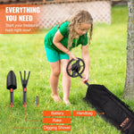 VEVOR Metal Detector for Kids, 150mm, Waterproof Search Coil with LCD Display, Adjustable 660.4 - 914.4 mm Gold Detector, Lightweight Carbon Fiber Stem for Junior & Youth Detecting Gold Coin Treasure