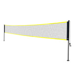 VEVOR Badminton Net Set, Outdoor Backyard Beach Park Badminton Net, Portable Badminton Equipment Set, Adults Kids Badminton Net with Poles, Carrying Bag, 4 Iron Rackets, and 3 Nylon Shuttlecocks