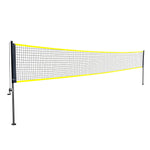 VEVOR Badminton Net Set, Outdoor Backyard Beach Park Badminton Net, Portable Badminton Equipment Set, Adults Kids Badminton Net with Poles, Carrying Bag, 4 Iron Rackets, and 3 Nylon Shuttlecocks