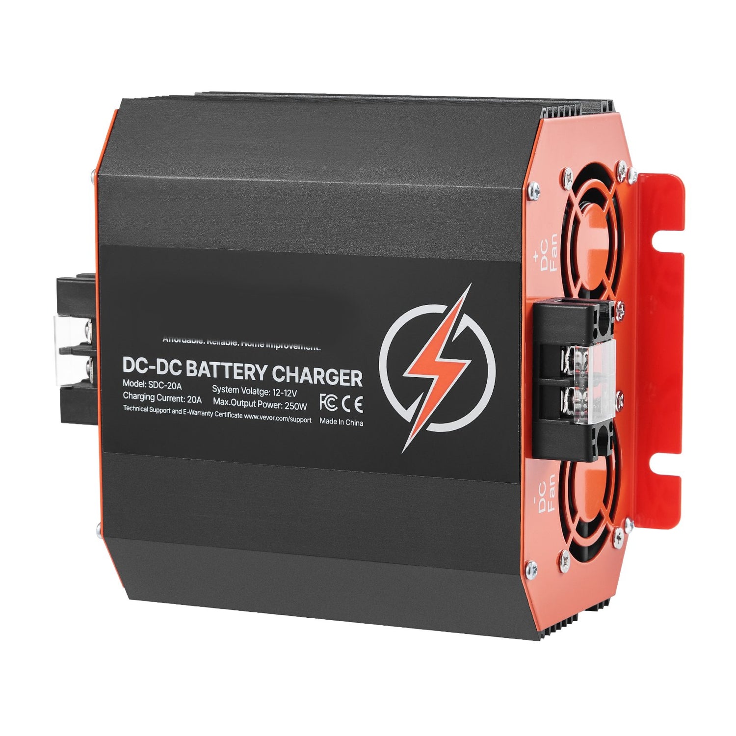 VEVOR 12V 20A DC to DC Charger Battery Charger 250W for Lead-Acid Lithium AGM
