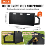 VEVOR Soccer Rebounder Board, 100x40 cm Portable Soccer Wall with 2 Angles Rebound, Foldable HDPE Kickback Rebound Board, Soccer Training Equipment for Kids and Adults, Passing & Shooting Practice