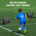 VEVOR Soccer Rebounder Board, 100x40 cm Portable Soccer Wall with 2 Angles Rebound, Foldable HDPE Kickback Rebound Board, Soccer Training Equipment for Kids and Adults, Passing & Shooting Practice