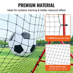VEVOR Soccer Rebounder Rebound Net, Kick-Back 100x100 cm, Portable Football Training Gifts, Fully Adjustable Angles Goal Net, Aids & Equipment for Kids Teens & All Ages, Easy Set Up & Perfect Storage