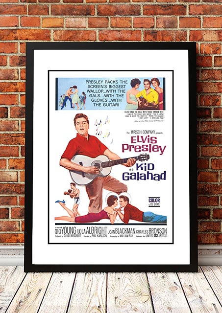Elvis 'Kid Galahad' Framed Movie Poster! - Framed A6