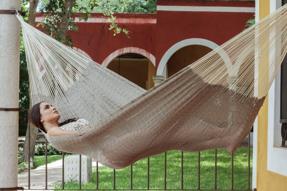 Mayan Legacy Jumbo Size Outdoor Cotton Mexican Hammock in Dream Sands Colour - 719034475707 Toy Chest Australia 2
