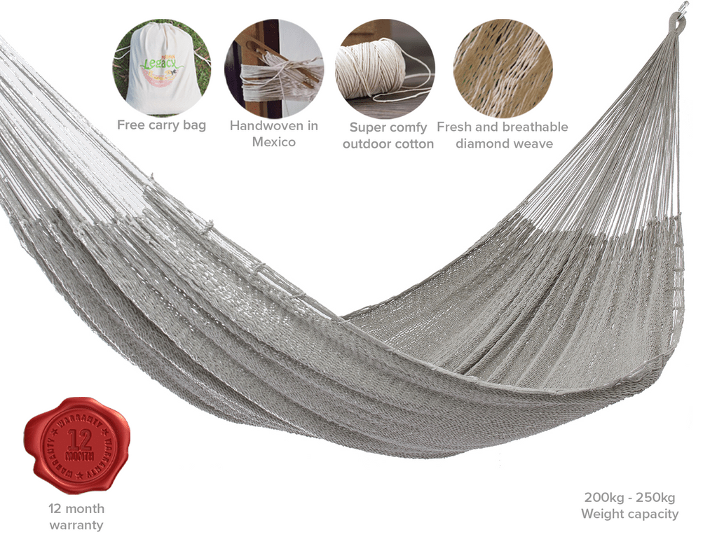 Mayan Legacy Jumbo Size Outdoor Cotton Mexican Hammock in Dream Sands Colour - 719034475707 Toy Chest Australia 8