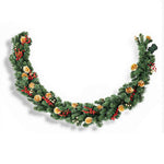 Jingle Jollys 1.8M Christmas Garland Pre - lit LED Pine Cones Berries Xmas Decor