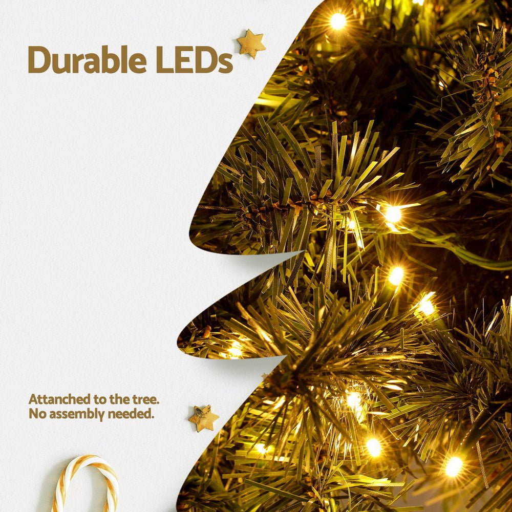 Jingle Jollys Christmas Tree 3 - in - 1 LED Xmas Palm Tree Party Decor 1.2/1.5/1.8M