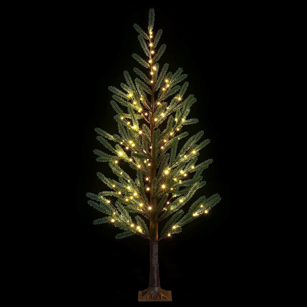 Jingle Jollys Christmas Tree 1.8M Pre - lit LED Xmas Tree 8 Modes Party Decoration