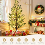 Jingle Jollys Christmas Tree 1.8M Pre - lit LED Xmas Tree 8 Modes Party Decoration