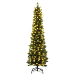 Jingle Jollys Christmas Tree 1.8m Pre - Lit 200 LED Lights Xmas Tree Decorations