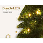 Jingle Jollys Christmas Tree 1.8m Pre - Lit 200 LED Lights Xmas Tree Decorations