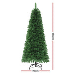 Jingle Jollys 1.8M Pre - lit Christmas Tree 8 Mode Multi Colour 200 LED Light Xmas