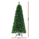 Jingle Jollys 1.8M Pre - lit Christmas Tree 8 Mode Multi Colour 200 LED Light Xmas