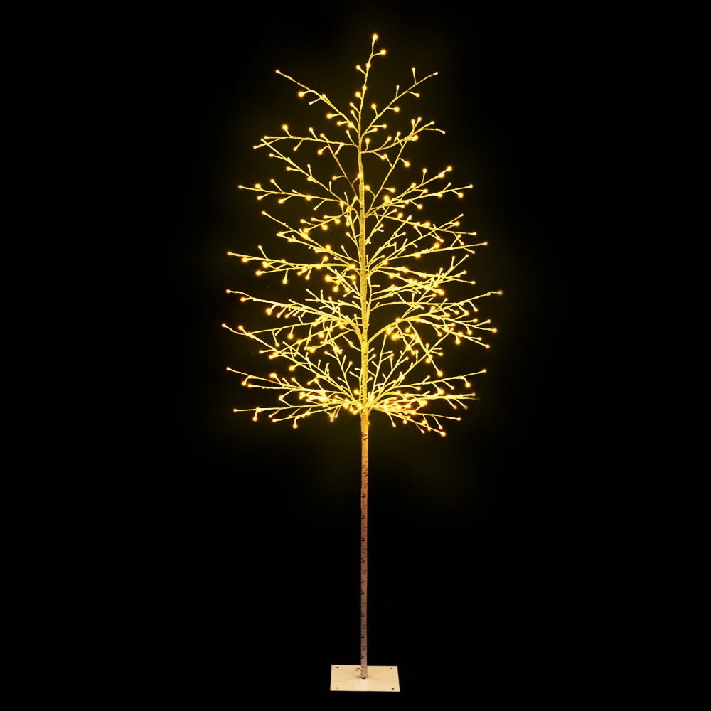 Jingle Jollys Christmas Tree 2.1M 480 LED Trees With Lights Warm White