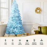 Jingle Jollys Christmas Tree 2.1m RGB Remote Xmas Party Decorations 1310 Tips