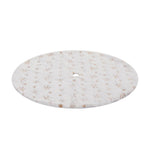 Jingle Jollys Christmas Tree Skirt 90cm Snowflake Ornaments Xmas Decorations