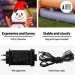 Jingle Jollys Christmas Inflatable Snowman Dog 4.2M Tall Outdoor Decorations Illuminated