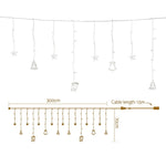 138 LED 3M Christmas Lights Icicle Light Warm White Jingle Jollys