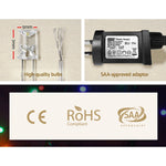 20M Christmas Lights Icicle Light 800 LED Multi - coloured Jingle Jollys