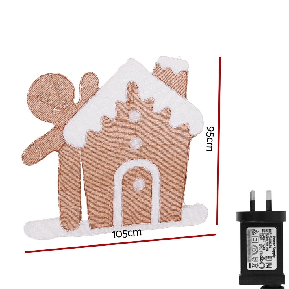 330 LED Christmas Lights Gingerbread Motif Fairy Light Decoration Jingle Jollys
