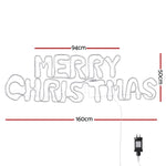 1.6M Christmas Lights Motif 360 LED Rope Light Outdoor Decoration Jingle Jollys