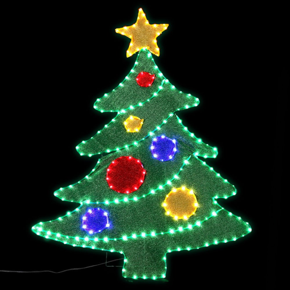 Jingle Jollys Christmas Lights 150cm Motif 220 LED Rope Light Outdoor Decoration