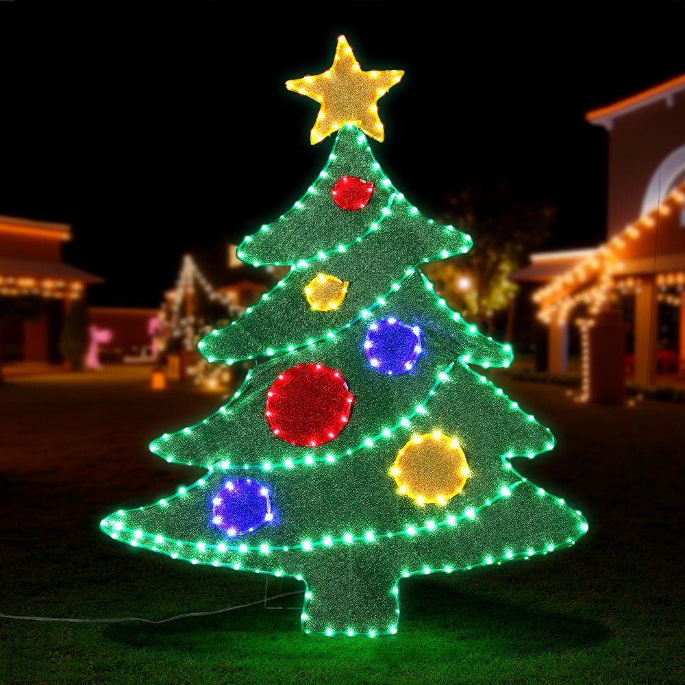 Jingle Jollys Christmas Lights 150cm Motif 220 LED Rope Light Outdoor Decoration