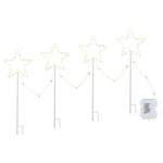 Jingle Jollys 4 PCS Christmas Lights Path Ground Light Garden Decorations 144 LED