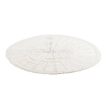 Jingle Jollys Christmas Tree Skirt 90cm Knitted Fabric Xmas Ornament Decor Beige