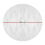Jingle Jollys Christmas Tree Skirt 90cm Plush Xmas Fluffy Ornaments Decor White