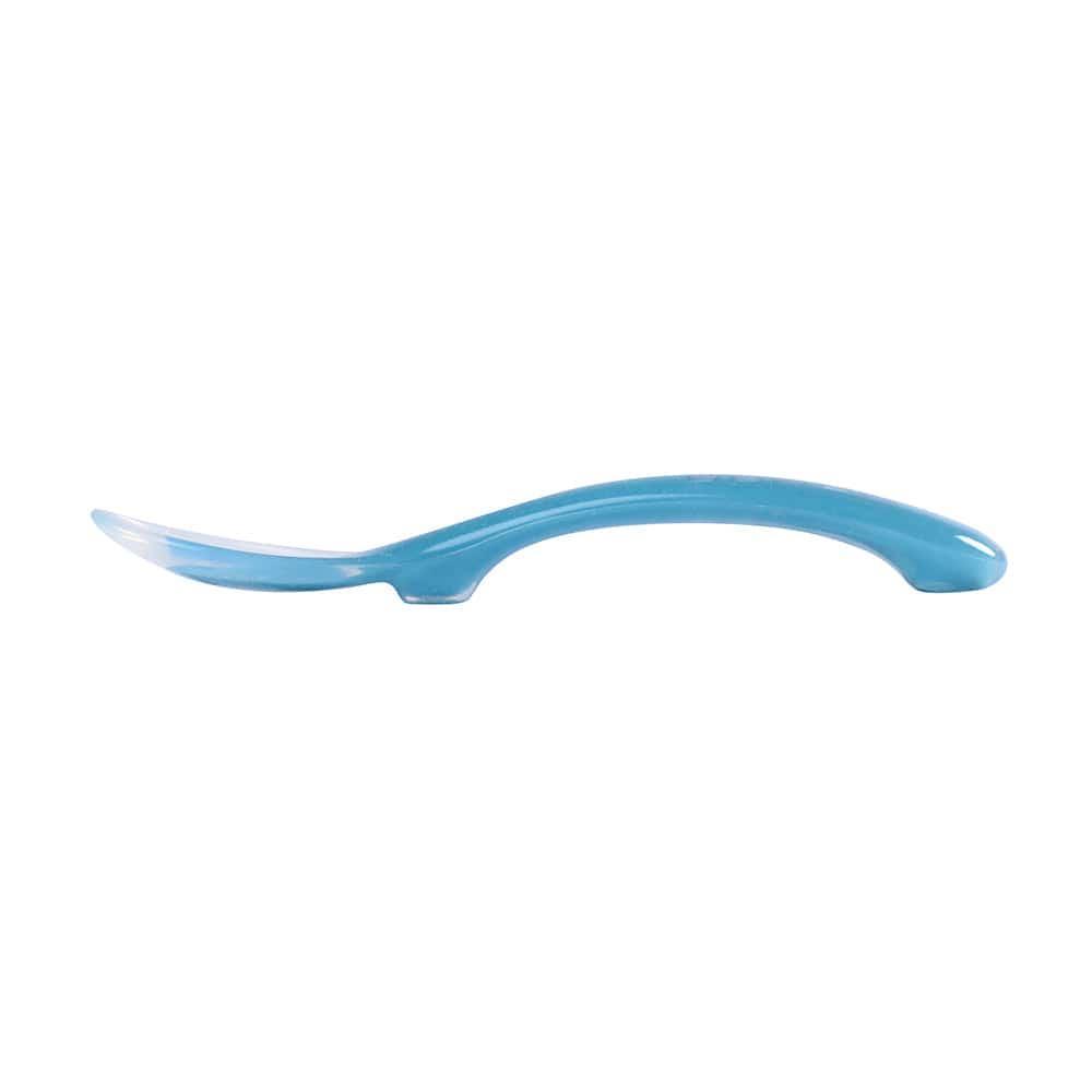 Beaba Silicone Suction Divided Plate & Spoon - Blue - '9356877163302 Toy Chest Australia 1