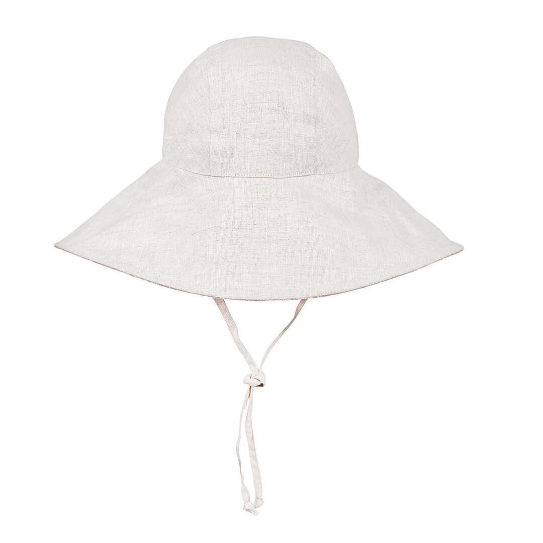 Bedhead Girls Wide - Brimmed Sun Bonnet Hat - Freya/Flax S - '9348933054877 Toy Chest Australia 3