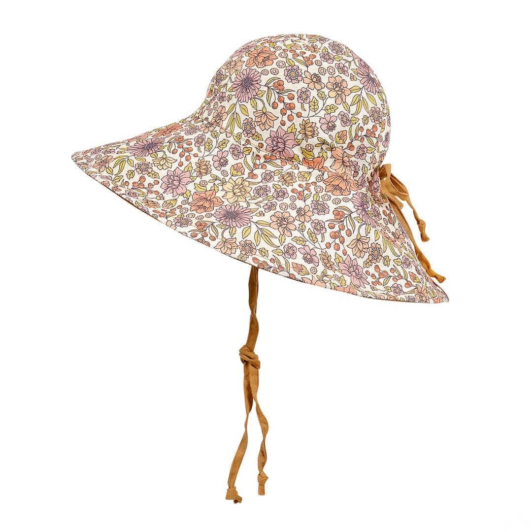 Bedhead Girls Wide - Brimmed Sun Bonnet Hat - Matilda/Maize S - '9348933054839 Toy Chest Australia 1